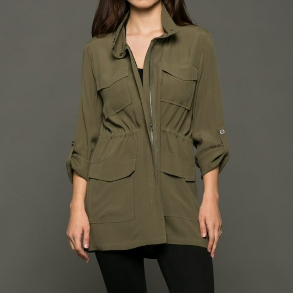 Olive Green Utility Jacket